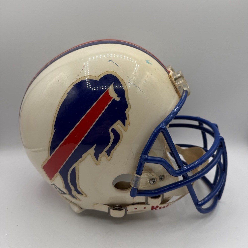 Vintage Riddell VSR2-Y Buffalo Bills White Football Helmet Size M NFL Football